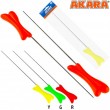 Удочка зимняя Akara RKW1 красная (хлыст Hi Carbon 1 составной) 38 см
