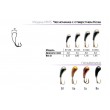 Мормышка W Spider Чесночинка с отверстием коза 3,5 мм 0,85 гр. Sil