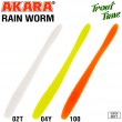 Силиконовая приманка Akara Trout Time Rain-Worm 2.5 Shrimp 100 (10 шт.)