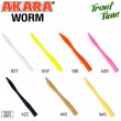 Силиконовая приманка Akara Trout Time WORM 3" 02T, Garlic (10 шт)