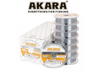 Леска Akara Action Grey 100 м 0,35 серая