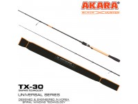 Спиннинг штекерный углепластик 2 колена Akara Black Hunter (4-18) ML762 2,28 м