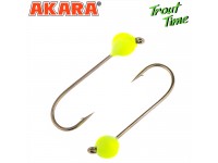 Джиг. Akara Trout Time Шар вольфрам 0,5 г. 3,5 мм. кр. № 4 Yellow (3шт)