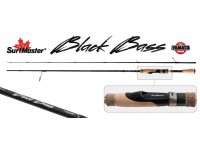 Спиннинг штекерный углепластик 2 колена S Master K1229 Black Bass Spin S-702MLMF TX-20 (7-21гр.) 2,13 м