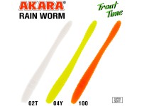 Силиконовая приманка Akara Trout Time Rain-Worm 2.5 Cheese 04Y (10 шт.)