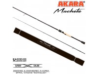 Спиннинг штекерный углепластик 2 колена Akara Machete MH802 (17-45) 2,4 м