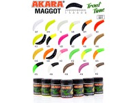 Силиконовая приманка Akara Trout Time MAGGOT 1,6 Shrimp 460 (10 шт.)