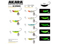 Приманка Akara Jig Spinner 50 мм 35 гр. 06P фосфорный