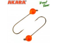 Джиг. Akara Trout Time Шар вольфрам 0,7 г. 4 мм. кр. № 4 Orange (3шт)