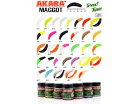 Силиконовая приманка Akara Trout Time MAGGOT 1,6 Tu-Frutti 454 (10 шт.)