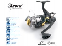 Катушка безынерционная Akara Diablo Carp 3000А 3+1bb зап. шпуля с байтранером
