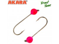 Джиг. Akara Trout Time Шар вольфрам 0,7 г. 4 мм. кр. № 4 Pink (3шт)