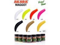 Силиконовая приманка Akara Trout Time MAGGOT 1,6" 422, Shrimp (10 шт)