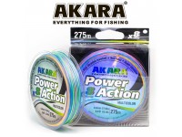 Шнур Akara Power Action X-8 Multicolor 275 м 0,50