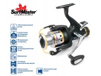 Катушка безынерционная Surf Master Carp-Pro 30A 9+1bb зап. шпуля с байтранером