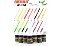 Силиконовая приманка Akara Trout Time WORM 3" Cheese 462 (10 шт.)
