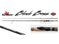 Спиннинг штекерный углепластик 2 колена S Master K1229 Black Bass Spin S-672MLMF TX-20 (5,5-17,5гр.) 2,01 м