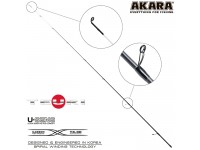 Хлыст углепластик для спиннинга Akara Teuri S662UL (0,6-7) 1,98 м