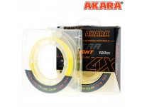 Шнур Akara Ultra Light Yellow 100 м 0,12
