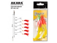 Снасточка морская Akara Makrelen Tail Rubber System SP11 H5 №5/0 Red