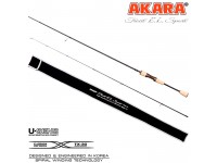 Спиннинг штекерный углепластик 2 колена Akara Trout E.L Sport UL (0,5-4,5) 1,98 м с разнесенной ручкой