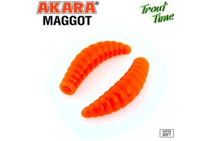 Силиконовая приманка Akara Trout Time MAGGOT 1/6" Garlic 419 (10 шт.)