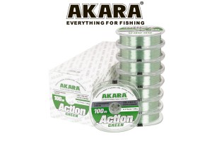 Леска Akara Action Mossgreen 100 м 0, 40 серо-зеленая