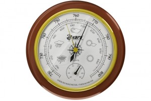 Барометр Akara с термометром дер. оправа 125 мм