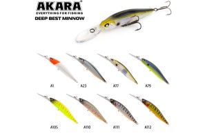 Воблер Akara Deep Best Minnow 100SP 16гр. (4/7 oz 3, 9 in) A105