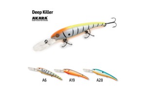 Воблер Akara Deep Killer 120F 20 гр. (5/7 oz 4, 7 in) A28