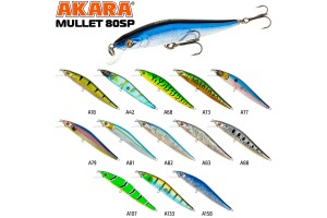 Воблер Akara Mullet 80SP 6, 0 гр. (3/14 oz 3, 1 in) A73