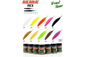 Силиконовая приманка Akara Trout Time REX 2/5" Tu-Frutti 420 (10 шт.)