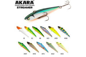 Воблер Akara раттлин Streamer 90 мм 19 гр. (5/8 oz 3,5 in) A125