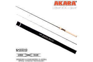 Спиннинг штекерный углепластик 2 колена Akara Trout E.L Sport UL (0, 5-4, 5) 1, 98 м с цельной ручкой