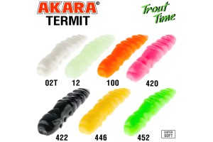 Силиконовая приманка Akara Trout Time TERMITE 1,5 Cheese 12 (10 шт.)