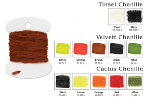 Материал для вязки мушек Akara Velvett Chenille RC-2 3, 0 м orange