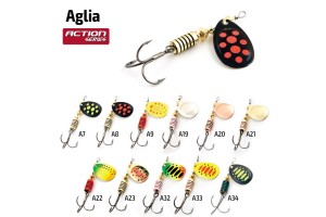 Блесна вращающаяся Akara Action Series Aglia 1 4 гр. 1/7 oz. A13