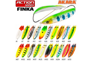 Блесна колеблющаяся незацепляйка Akara Action Series Finka 80S 18 гр. A26