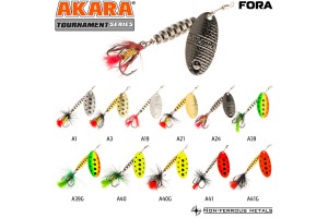 Блесна вращающаяся Akara Tournament Series Fora 0 3 гр. A21
