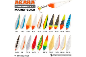 Блесна зимняя  Akara Tournament Ice Maropedka 45 6 гр. 28/Sil