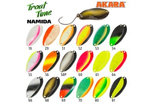 Блесна колеблющаяся Akara Trout Time Namida 30 3 гр. 80