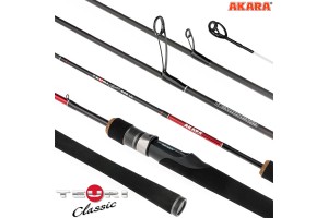 Спиннинг штекерный углепластик 2 колена Akara Teuri Classic UL602 TX-30 (0, 6-7) 1, 83 м