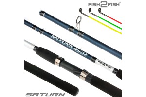 Удилище штекерное стеклопластик фидерное 3 колена Fish2Fish Saturn Feeder (90-120-150) 3, 9 м