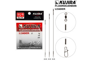 Поводок Kujira Fluorocarbon 0,60 мм 12 кг 20 см (3 шт.)