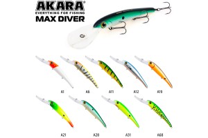 Воблер Akara Max Diver 120F 21 гр. (3/4 oz 4, 7 in) A68