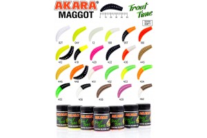 Силиконовая приманка Akara Trout Time MAGGOT 1, 6" 420, Cheese (10 шт)