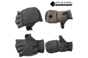 Рукавицы-перчатки Tagrider 0913-14 беспалые неопрен. флис L хаки