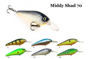 Воблер Raiden Middy Shad 70 8 гр. 9