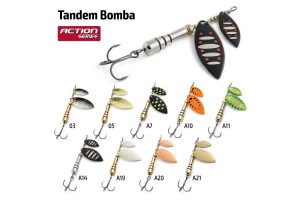 Блесна вращающаяся Akara Action Series Tandem Bomba 2/4 21 гр. 5/7 oz. A20