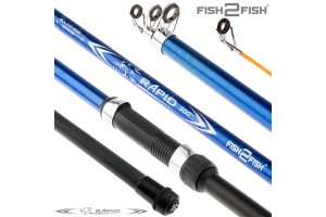 Удилище телескопическое стеклопластик д/с Fish2Fish Rapid New (10-40) 4, 0 м Blue
